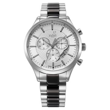 Xylys Triumph Swiss Chronograph Stainless Steel White Dial Watch for Men