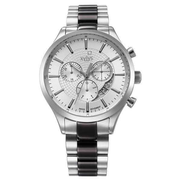 Xylys Triumph Swiss Chronograph Stainless Steel White Dial Watch for Men - image number 0