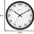 Titan Tranquil Modern 30cm White Wall Clock with Silent Sweep Tech for the Serene Home - image number 5