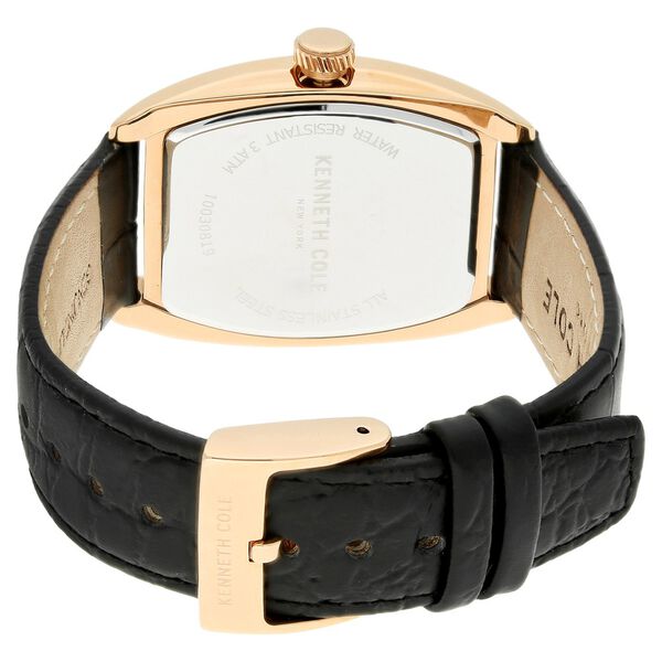 Kenneth Cole Quartz Analog Black Dial Leather Strap Watch for Men - image number 3