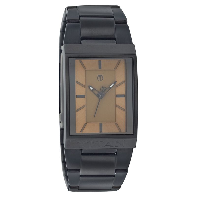 Titan Quartz Analog Brown Dial Watch for Men