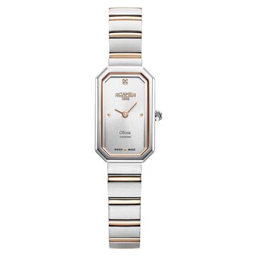 Roamer Olivia Diamond Quartz Analog Silver Dial Two Toned Stainless Steel Strap Watch For Women