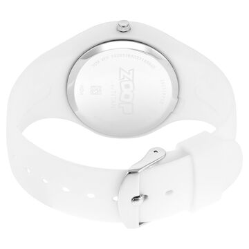 Zoop Analog Watch with White Dial & White Strap for Girls Kids, from House of Titan