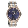 Sonata Quartz Analog with Day and Date Blue Dial Bimetal Strap Watch for Men - image number 0