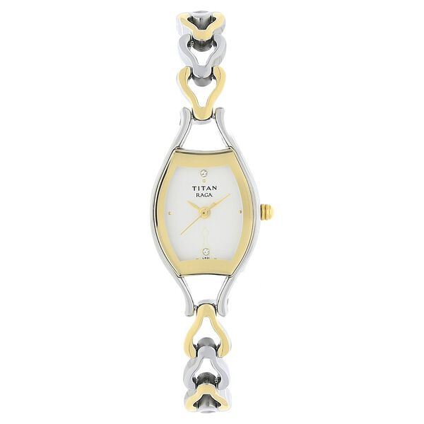 Titan Raga White Dial Analog Metal Strap watch for Women - image number 0