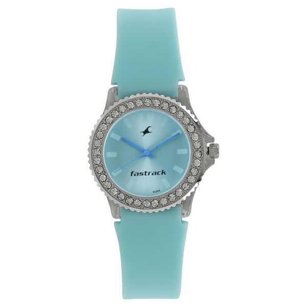 Fastrack Quartz Analog Blue Dial Plastic Strap Watch for Girls - image number 0