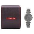 Titan Quartz Analog with Day and Date Grey Dial Stainless Steel Strap Watch for Women - image number 4