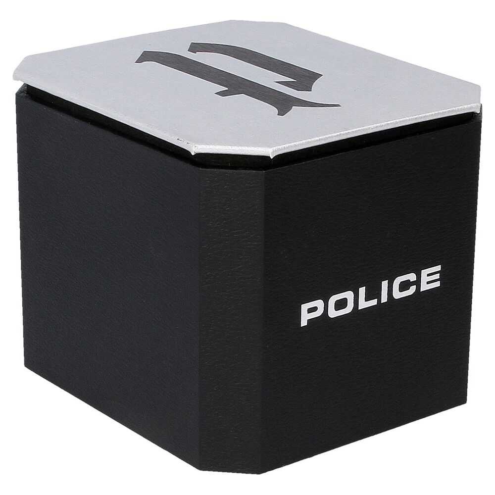 Buy Online Police Quartz Analog Silver Dial Leather Strap Watch for Men ncpl14211js04b Titan