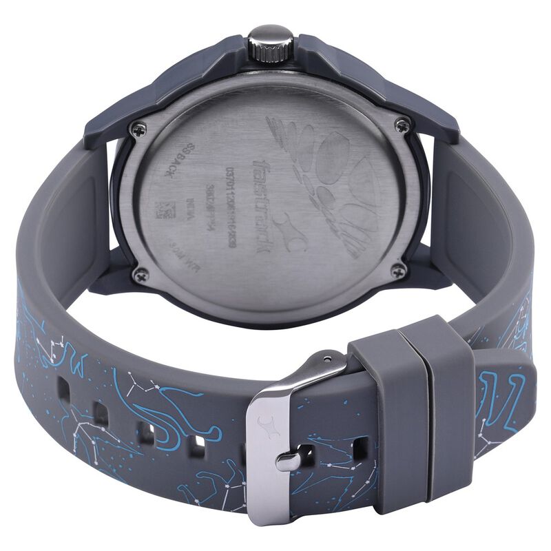 Fastrack Space Rover Quartz Analog Black Dial Silicone Strap Unisex Watch