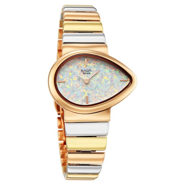 Titan Raga Opalesque Quartz Analog Multicoloured Dial Multicoloured Metal Strap Watch For Women - image number 1
