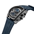 Police Quartz Multifunction Black Dial Blue Silicon Strap Watch For Men - image number 1