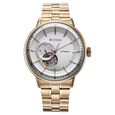 Titan Orbital Open Heart Automatic Analog with White Dial Carnation Gold Stainless Steel Strap Watch for Men - image number 0