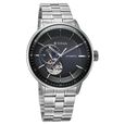 Titan Orbital Open Heart Automatic Analog with Black Dial Silver Stainless Steel Strap Watch for Men - image number 2