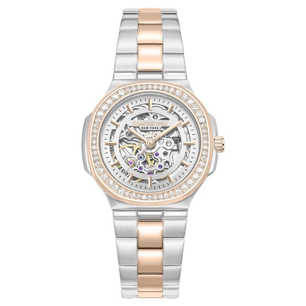 Kenneth Cole Automatic Automatic Silver Dial Two Toned Stainless Steel Strap Watch For Women - image number 0