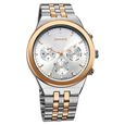 Sonata Eternia Quartz Multifunction Green Dial Metal Strap Watch For Men
