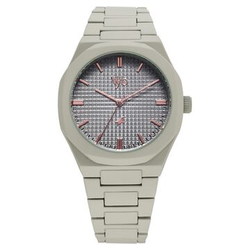 Vyb Hustler By Fastrack Quartz Analog Grey Dial Metal Strap Watch For Guys