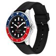 Tommy Hilfiger Quartz Analog Black Dial Black Silicone Strap Watch For Men - image number 1