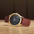 Titan Quartz Analog with Date Black Dial Leather Strap Watch for Men - image number 0