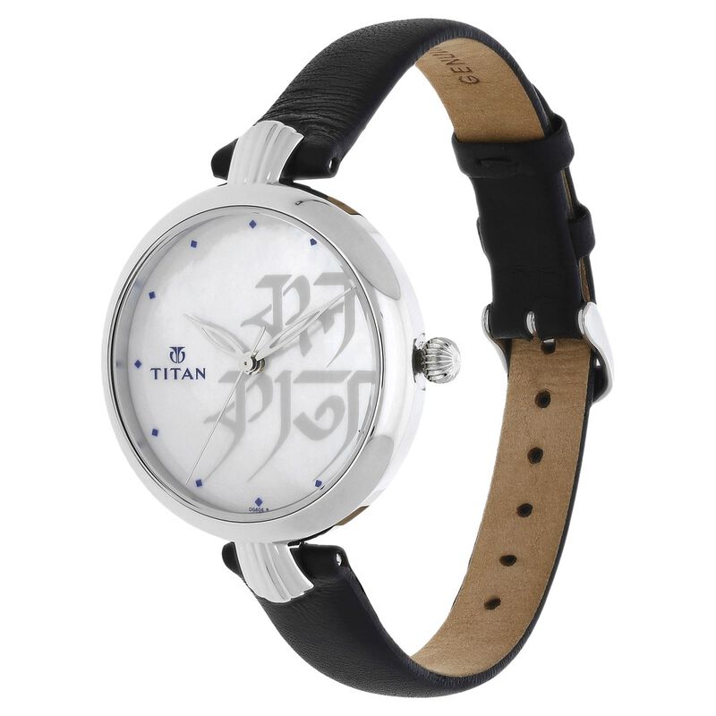 Titan Forever Kolkata Mother of Pearl Analog Leather Strap watch for Women - image number 1