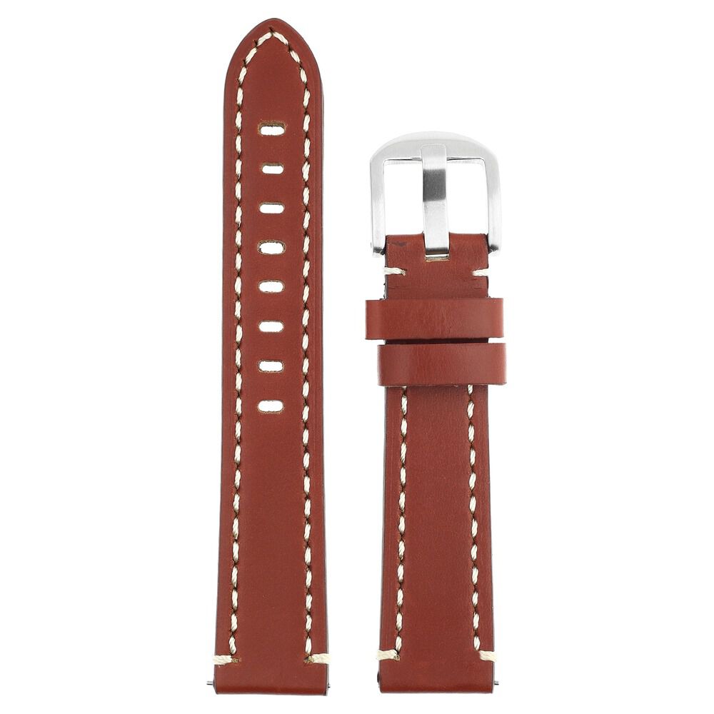 Buy Online 20 mm Tan Genuine Leather Straps for Men 1001221520s