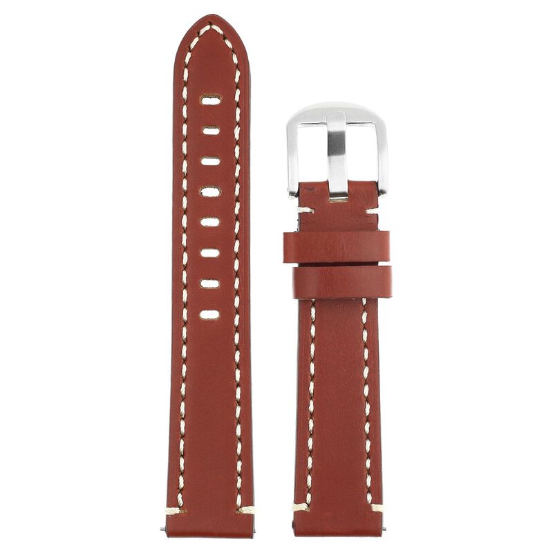 20 mm Tan Genuine Leather Straps for Men