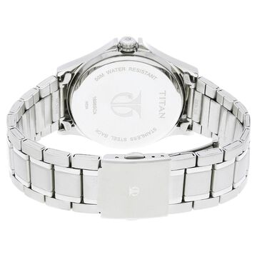 Titan Blue Dial Quartz Multifunction Stainless Steel Strap watch for Men