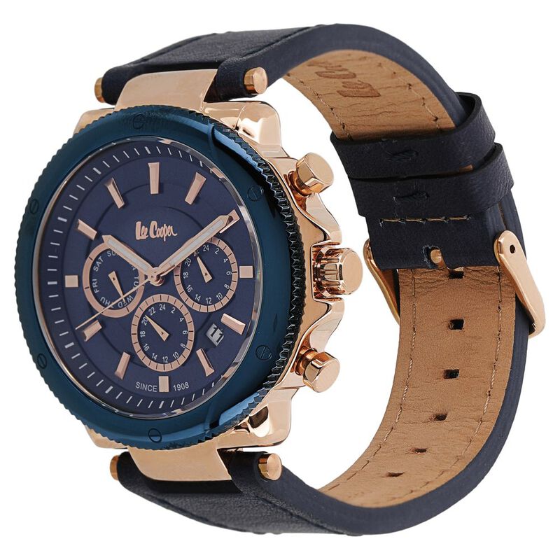 Lee Cooper Quartz Multifunction Blue Dial Watch for Men - image number 1