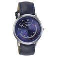 Sonata Poze Quartz Analog Blue Dial Leather Strap Watch for Men