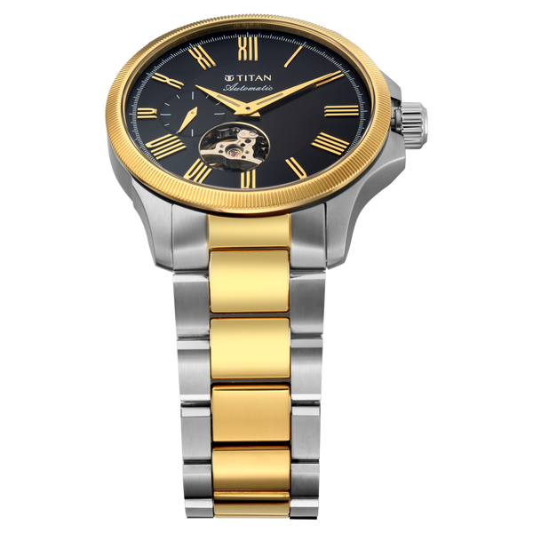 Titan Signature Atrium Offset Seconds Open Heart Automatic - image number 3