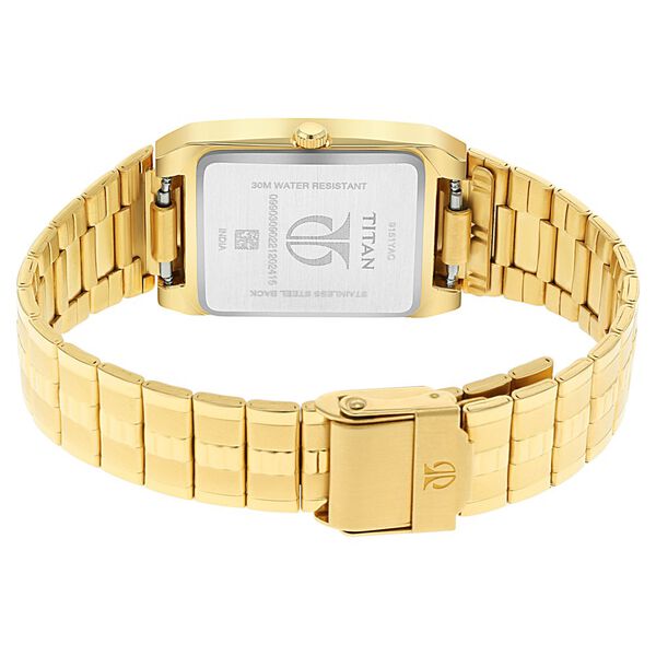 Titan Quartz Analog with Date White Dial Metal Strap Watch for Men - image number 4