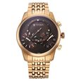 Titan Micromotors Analog with Independent Hour, Minute and 2nd Sub-Dial Rose Gold Stainless Steel Strap Watch for Men - image number 1