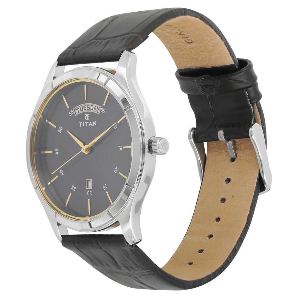 Buy Online Titan Workwear Blue Dial Analog with Day and Date