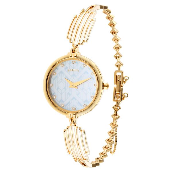 Titan Nebula 18k Gold Analog with Diamond Studded Indices Watch for Women - image number 2