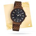 Fastrack Ruffles Quartz Multifunction Black Dial Stainless Steel Strap Watch for Girls - image number 0
