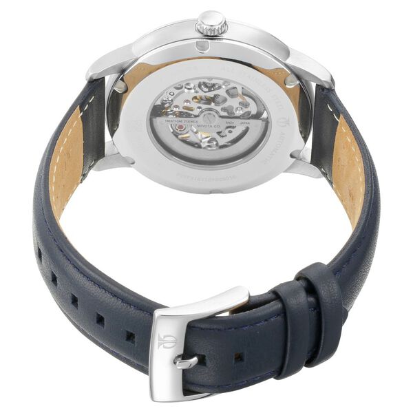Titan Automatic Champagne Dial Blue Leather Strap Watch for Men - image number 4