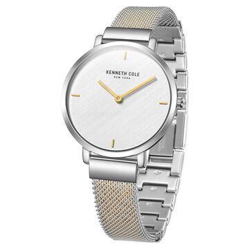 Kenneth Cole Quartz Analog Silver Dial Stainless Steel Strap Watch for Women