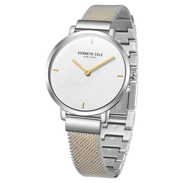 Kenneth Cole Quartz Analog Silver Dial Stainless Steel Strap Watch for Women - image number 1