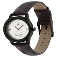 Fastrack Quartz Analog Silver Dial Leather Strap Watch for Girls - image number 1