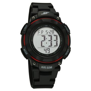 SF Digitals Digital Dial Black Strap Watch For Men