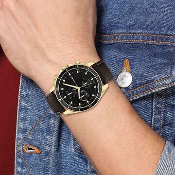 Tommy Hilfiger Black Dial Quartz Multifunction Watch for Men