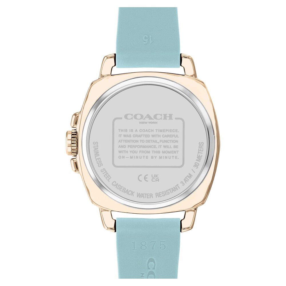 Coach watch silicone band sale