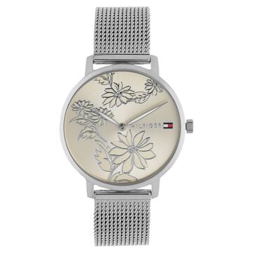 Tommy Hilfiger Quartz Analog Rose Gold Dial Stainless Steel Strap Watch for Women