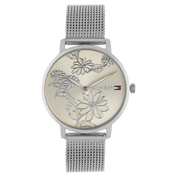Tommy Hilfiger Quartz Analog Rose Gold Dial Stainless Steel Strap Watch for Women - image number 0