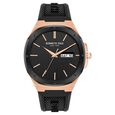 Kenneth Cole Quartz Analog Black Dial Black Silicone Strap Watch For Men - image number 0