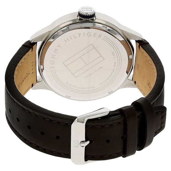Tommy Hilfiger Quartz Analog Beige Dial Leather Strap Watch for Men - image number 3