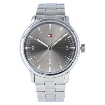 Tommy Hilfiger Quartz Analog Grey Dial Stainless Steel Strap Watch for Men
