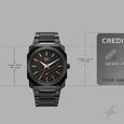 Vyb Challenger By Fastrack Quartz Analog Black Dial Black Stainless Steel Strap Watch For Guys - image number 3