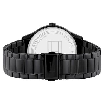 Tommy Hilfiger Multifunction Black Dial Stainless Steel Strap Watch For Men
