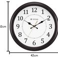 Classic White Wall Clock with Silent Sweep Technology - 42.0 cm x 42.0 cm (Large) - image number 5
