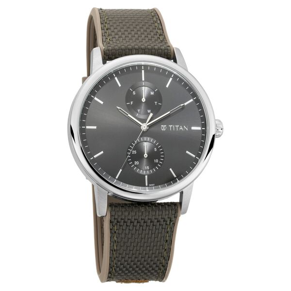 Titan Athleisure Silver Dial Quartz Multifunction Nylon Strap watch for Men - image number 0